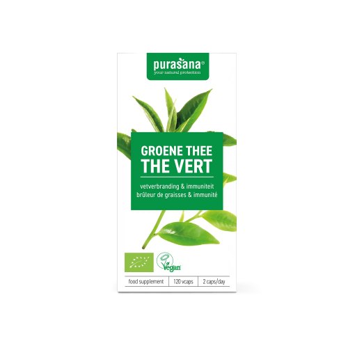 Purasana Groene Thee Biologisch 120 Kapseln