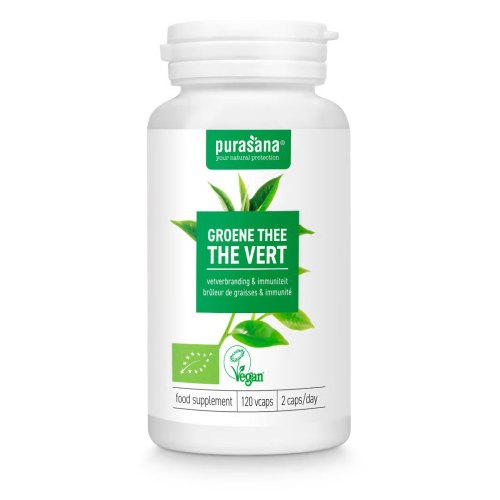 Purasana Groene Thee Biologisch 120 Kapseln