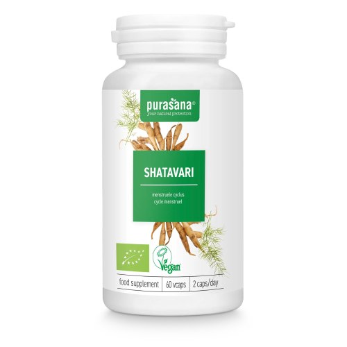 Purasana Shatavari Biologisch 60 Vegetarische Kapseln