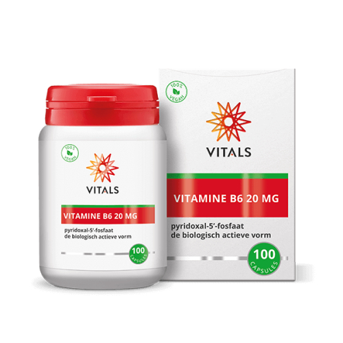100 capsules Vitals Vitamine B6 20 mg