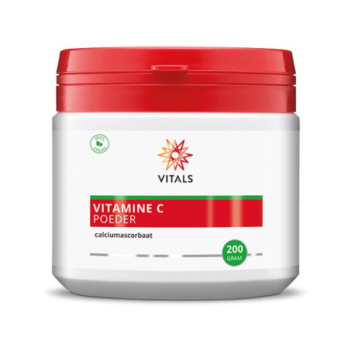 Vitals Vitamine C Poeder Calciumascorbaat 200 Gramm