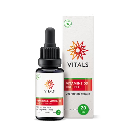 20 ml Vitals Vitamine D3 5 mcg Druppels