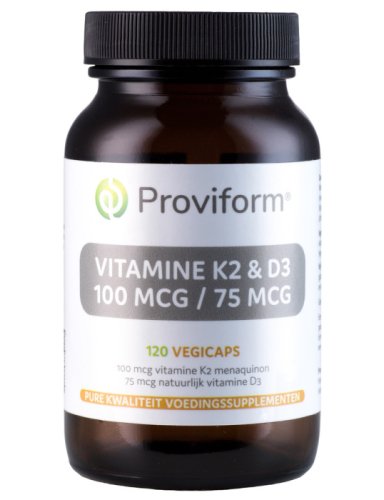 Proviform Vitamine K2 & D3 100 mcg-75 mcg 120 Vegicaps