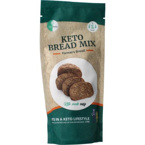 Go-Keto Keto Brood Bak Mix Boeren Brood Vegan 270 Gramm