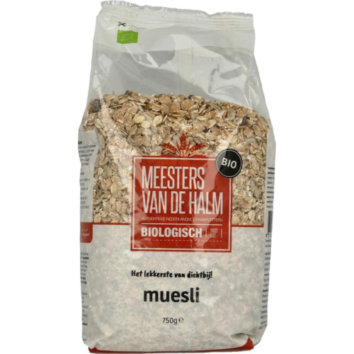 750 gram Meesters van de Halm Muesli Biologisch
