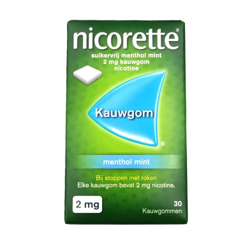  Nicorette Kauwgom Menthol Mint 2 mg 
