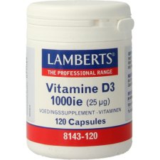 Lamberts Vitamine D3 1000IE 120 capsules