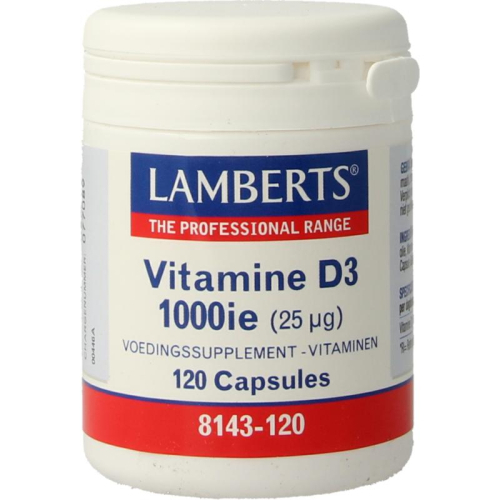 120 capsules Lamberts Vitamine D3 1000IE 25 mcg