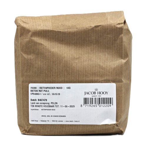Jacob Hooy Bietenpoeder Rood 1000 Gramm