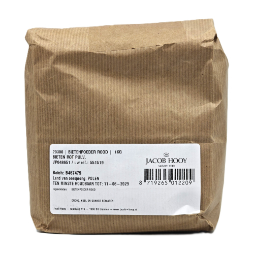 Jacob Hooy Bietenpoeder Rood 1000 gram