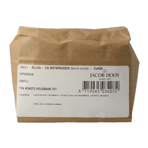 Jacob Hooy Blaas en Nier Kruiden 250 Gramm