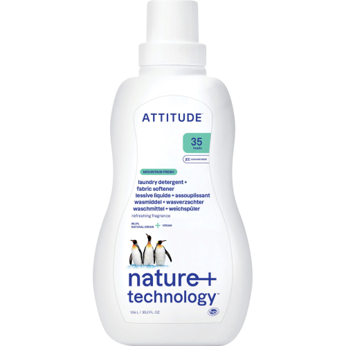 1040 ml Attitude 2-in-1 Wasmiddel en Wasverzachter Ecologisch