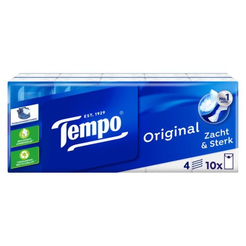 Zakdoekjes Regular Tempo 10 Packs