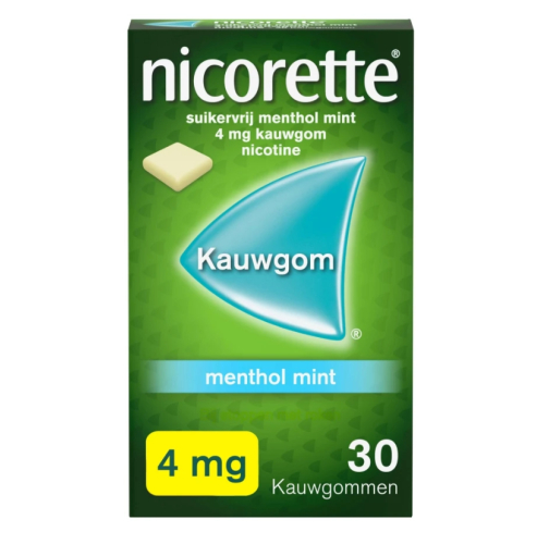  Nicorette Kauwgom Menthol Mint 4 mg
