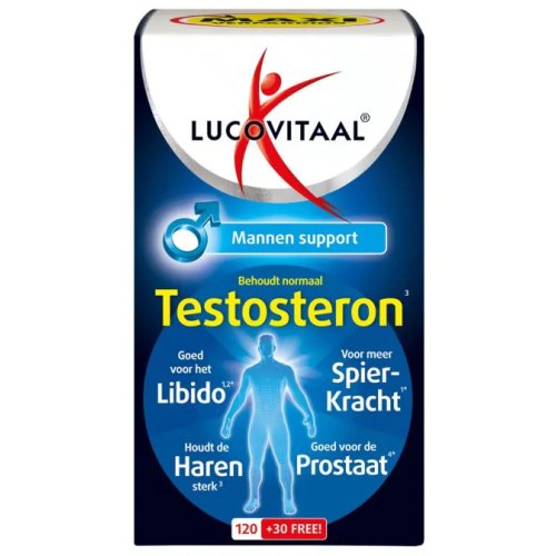 Lucovitaal Testosteron Mannen Support 120 + 30 tablets