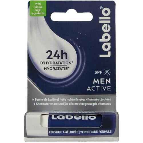 4,8 gram Labello Men Active Lipstick SPF15