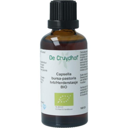 De Cruydhof Capsella Bursa-Pastoris hrb - Herderstasje Tinctuur Biologisch 50 Ml
