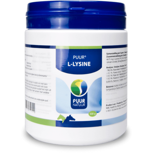 500 gram Puur Natuur Puur L-Lysine  L-Lysine Compleet