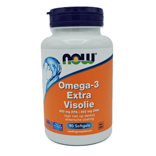 90 softgels NOW Omega-3 Extra Visolie
