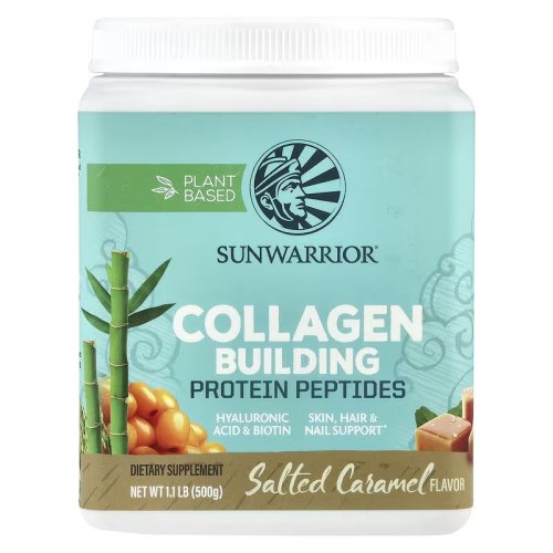 Sunwarrior Collagen Building Protein Peptides Salted Caramel 500 Gramm