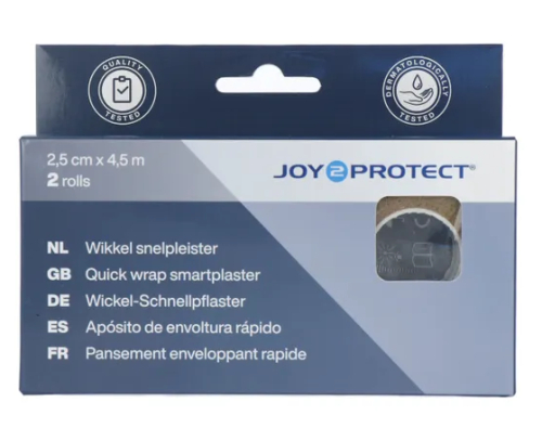 2 rollen Joy2Protect Snelpleisters Huidskleur