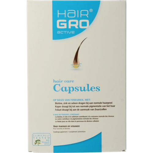 60 capsules HairGro Active Haargroei Capsules