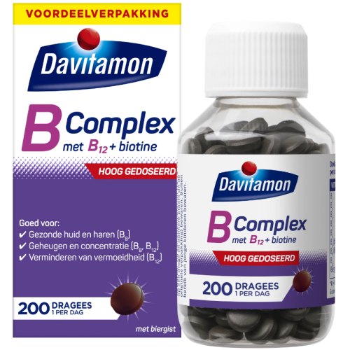 200 dragees Davitamon B Complex met B12 + Biotine