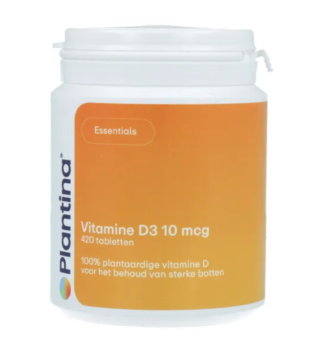 Plantina Vitamine D3 10 mcg 420 Tabletten