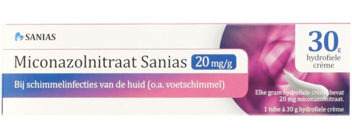 Sanias Miconazolnitraat 20 mg Creme 30 Gramm