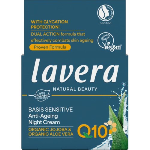 Lavera Basis Sensitiv Anti-Ageing Night Cream Biologisch 50 Ml