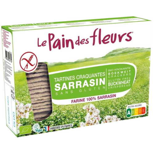300 Gramm Le Pain des Fleurs Krokante Bio Crackers Boekweit Biologisch