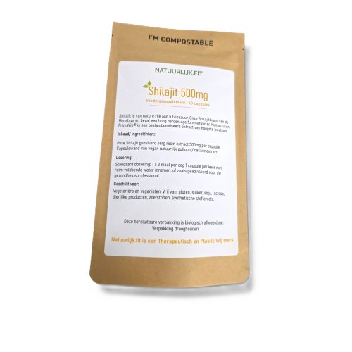 Natuurlijk.Fit Shilajit 500 mg 60 Kapseln