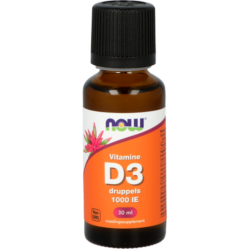 30 ml NOW Vitamine D3 Druppels 1000 IE
