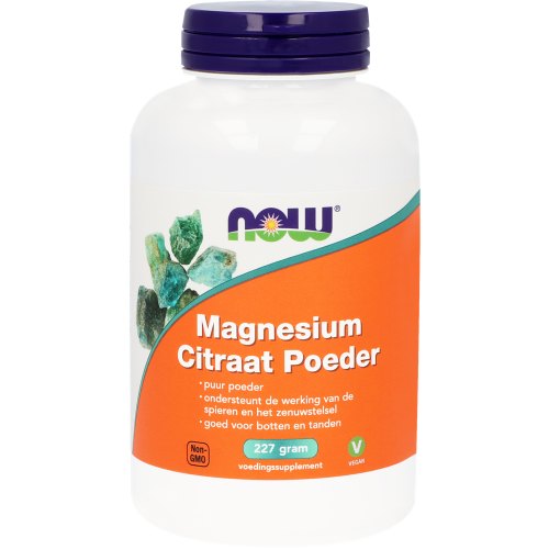 NOW Magnesium Citraat Poeder 227 Gramm