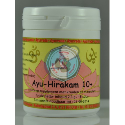 Ayurveda Biologics Ayu-Hirakam 10+ 15 Kapseln