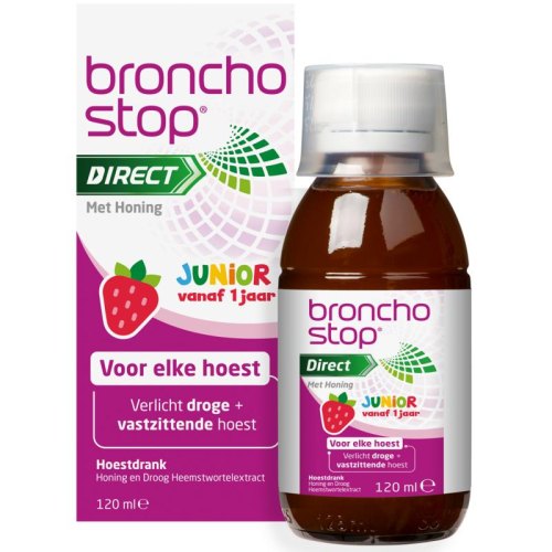Bronchostop Direct met Honing Junior 120 Ml