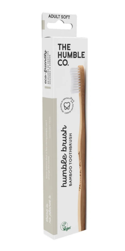 1 package The Humble Co. Humble Brush Tandenborstel Bamboe Adult Soft Wit