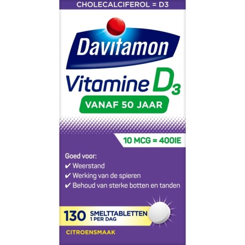 Davitamon 50+ Vitamine D 130 Schmelztabletten