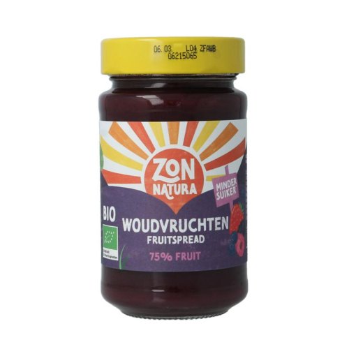 Zonnatura Fruitspread Woudvruchten Biologisch 250 Gramm