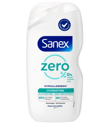 Sanex Douchegel Zero% Hydrating Normale Huid 400 Ml
