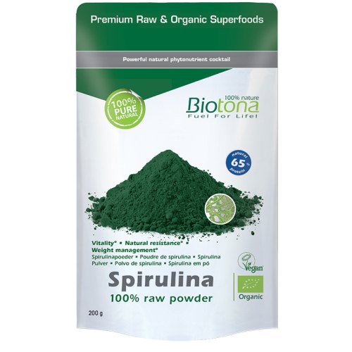 Biotona Chlorella Raw Powder Biologisch 200 Gramm