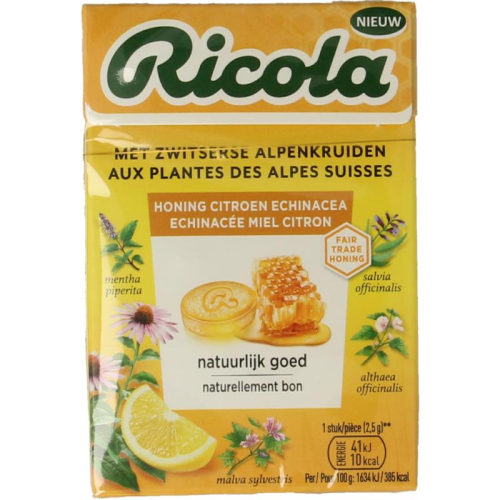 50 gram Ricola Honing Citroen Echinacea