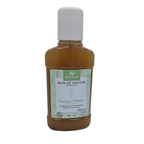Phytonorm Mondwater Propolis & Munt Biologisch 250 Ml