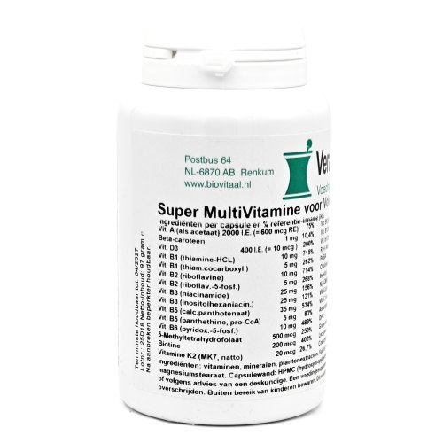 VeraSupplements Super MultiVitamine voor Volwassenen 100 Kapseln