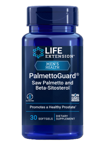 30 softgels Life Extension PalmettoGuard Saw Palmetto and Beta-Sitosterol