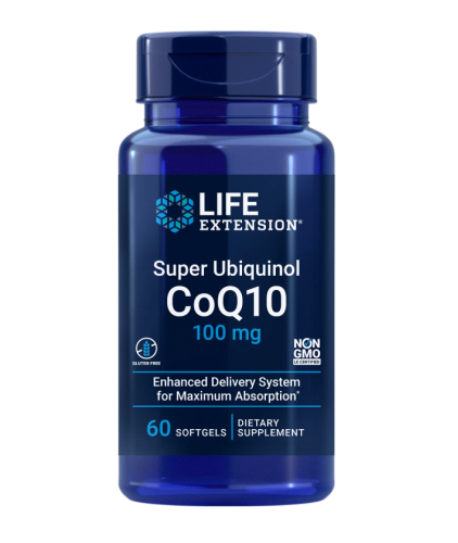 60 Softgels Life Extension Super Ubiquinol CoQ10 100 mg