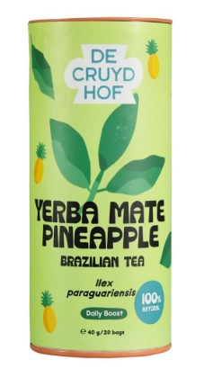 De Cruydhof Yerba Mate Pineapple Brazilian Tea 20 Tüte