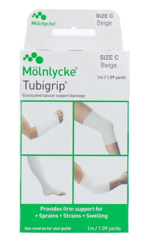 1 meter Tubigrip Support Bandage Beige Maat C