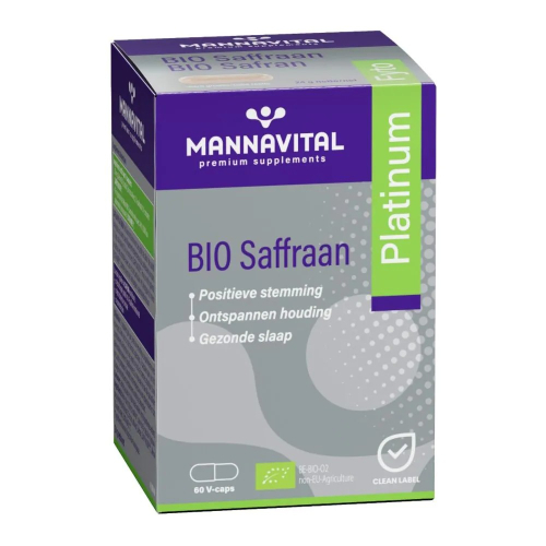 60 capsules Mannavital Saffraan Platinum Biologisch