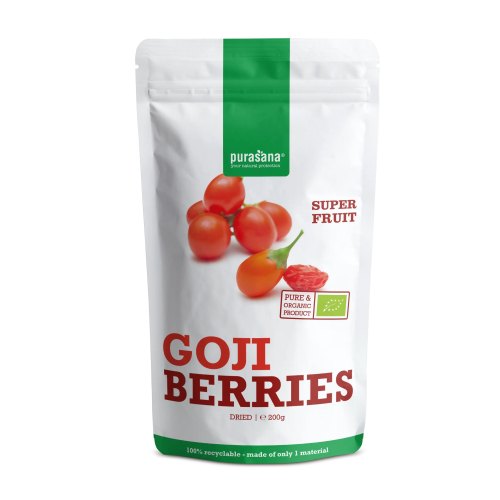 Purasana Goji Berries Biologisch 200 Gramm